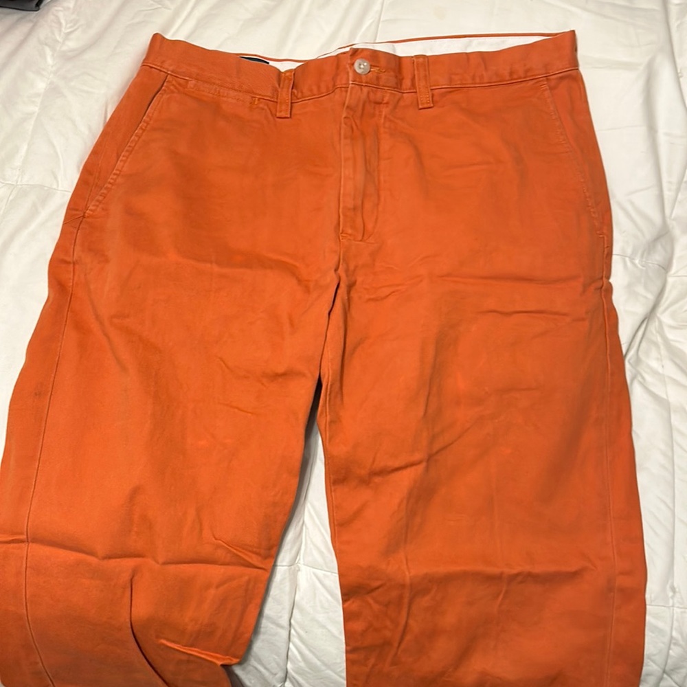 Orange Ralph Lauren Polo Pants